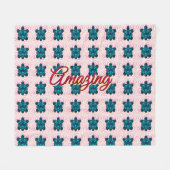 Custom turtle pattern Sherpa Blanket Fleece Deken (Voorkant (Horizontaal))