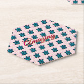 Custom turtle pattern Sherpa Blanket Kartonnen Onderzetters (Schuin)