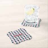 Custom turtle pattern Sherpa Blanket Kartonnen Onderzetters (Insitu)