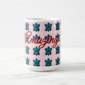 Custom turtle pattern Sherpa Blanket Koffiemok (Center)