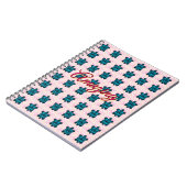 Custom turtle pattern Sherpa Blanket Notitieboek (Linkerzijde)