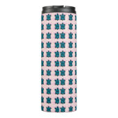 Custom turtle pattern Sherpa Blanket Thermosbeker (Achterkant)