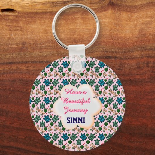 Custom turtle pattern  sleutelhanger (Voorkant)