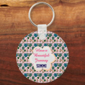 Custom turtle pattern  sleutelhanger (Voorkant)