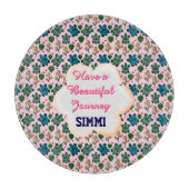 Custom turtle pattern  snijplank (Voorkant)