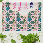 Custom turtle pattern  theedoek (Gevouwen)