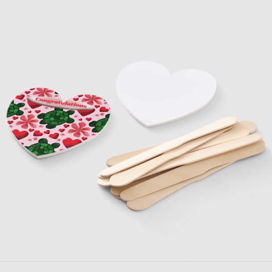 Custom turtle pattern  wrapping paper handwaaier (Niet-gemonteerd)