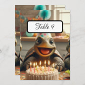 Custom Turtle Table Place Cards, (Voorkant / Achterkant)
