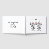 Custom Twee Bruiden Biker Motorfiets Avond Bruilof Gastenboek (Volledig)