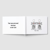 Custom Twee Bruiden Biker Motorfiets Avond Bruilof Gastenboek (Volledig)