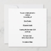 Custom Twee Bruiden Biker Motorfiets Lesbische Bru Kaart (Achterkant)