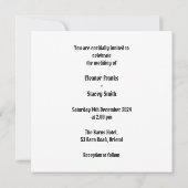 Custom Twee Bruiden Biker Motorfiets Lesbische Bru Kaart (Achterkant)