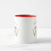 Custom Twee Mooie Muis Koffie Mok (Midden)
