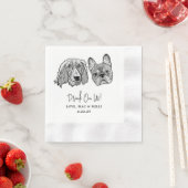 Custom Twee Pet Cocktail Servetten Bruiloft (Insitu)