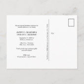 Custom Twin Baby shower dank u Aankondigingskaart (Achterkant)