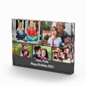 Custom Twin Gelukkige Verjaardag 2023 Fotoblokken (Rechts)