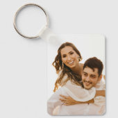 Custom two couple photo double sided aluminium sleutelhanger (Voorkant)