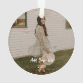 Custom Two Photos Acrylic Ornament  (achterkant)