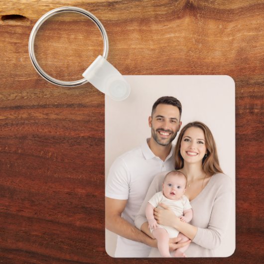 Custom Two-Sided Photo Aluminium Sleutelhanger (Voorkant)