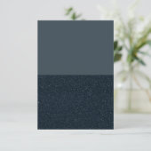 Custom Two-Tone RSVP – Charcoal & Noise Split Kaartje (Staand voorkant)