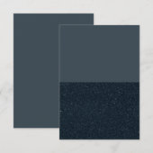 Custom Two-Tone RSVP – Charcoal & Noise Split Kaartje (Voorkant / Achterkant)