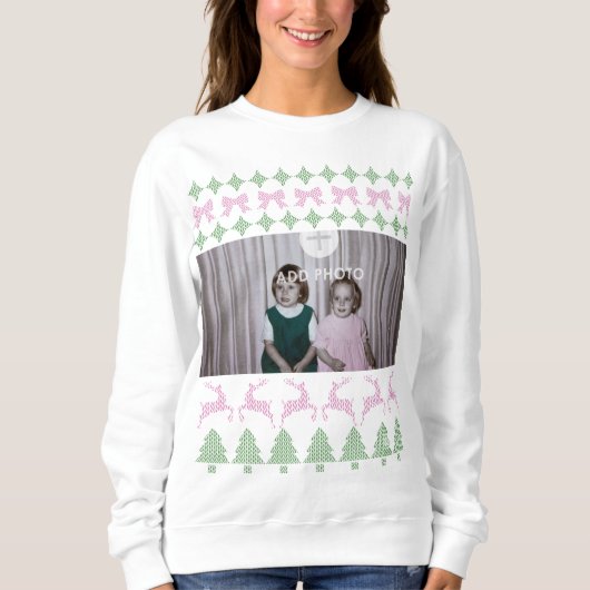 Custom Ugly Sweater Shirt - Uw foto toevoegen (Voorkant)