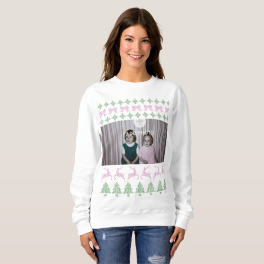 Custom Ugly Sweater Shirt - Uw foto toevoegen (Voorkant volledig)
