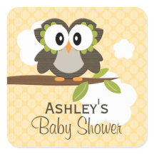 Custom Uil Party Favor Labels Geel