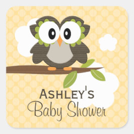 Custom Uil Party Favor Labels Geel