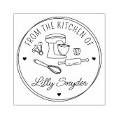 Custom uit de keuken rubberstempel (Afrduk)