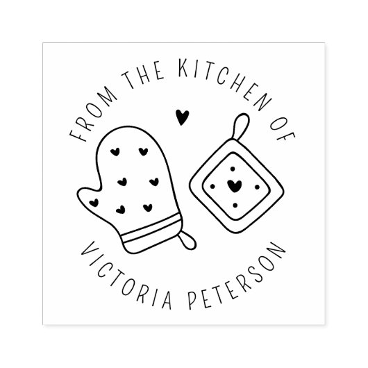 Custom uit de keuken van rubberstempel (Afrduk)