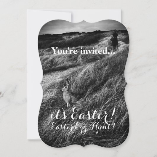 Custom Uitnodigen Party Pasen Ei Hunt Brunch Kaart (Voorkant)