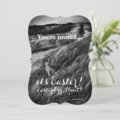 Custom Uitnodigen Party Pasen Ei Hunt Brunch Kaart (Staand voorkant)