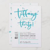 CUSTOM UITNODIGING PRINT voor Tiffany (Voorkant / Achterkant)