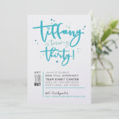 CUSTOM UITNODIGING PRINT voor Tiffany (Staand voorkant)