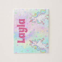 Custom Unicorn Child Name Puzzle Legpuzzel