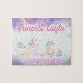 Custom Unicorn Child Name Puzzle Legpuzzel