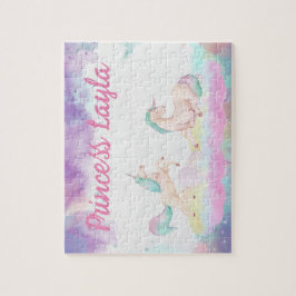 Custom Unicorn Child Name Puzzle Legpuzzel