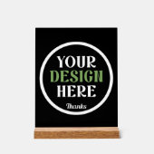 custom, unique, sleek & minimalist acryl bord (Voorkant)