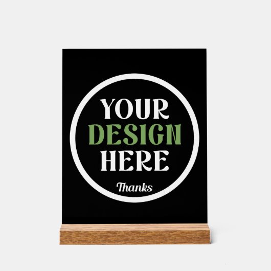 custom, unique, sleek & minimalist acryl bord (Voorkant)