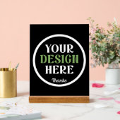 custom, unique, sleek & minimalist acryl bord (Huwelijk)