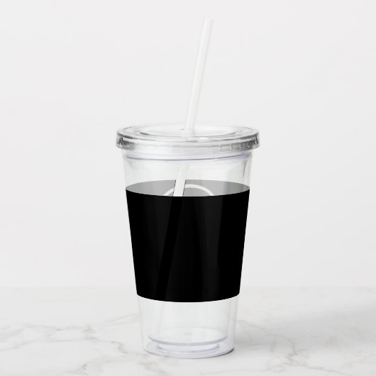 custom, unique, sleek & minimalist acryl drinkbeker (Achterkant)