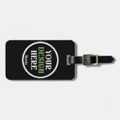 custom, unique, sleek & minimalist bagagelabel (Voorkant horizontaal)