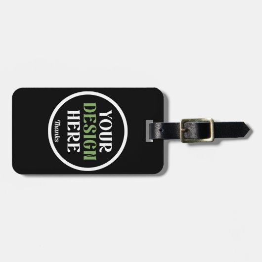 custom, unique, sleek & minimalist bagagelabel (Voorkant horizontaal)