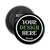 custom, unique, sleek & minimalist button flesopener (Voorkant)