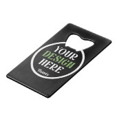 custom, unique, sleek & minimalist creditkaart flessenopener (Voorkant Gekanteld)