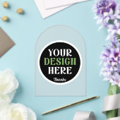 custom, unique, sleek & minimalist hershey®'s kiss acryl uitnodigingen (Insitu (Huwelijk))