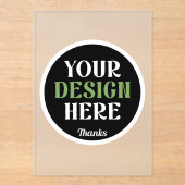 custom, unique, sleek & minimalist hershey®'s kiss acryl uitnodigingen (Voorkant)