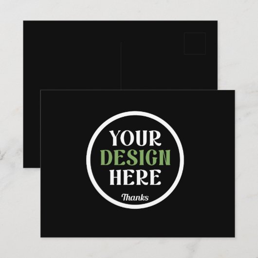 custom, unique, sleek & minimalist hershey®'s kiss briefkaart (Voorkant / Achterkant)