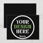 custom, unique, sleek & minimalist hershey®'s kiss briefkaart (Voorkant / Achterkant)